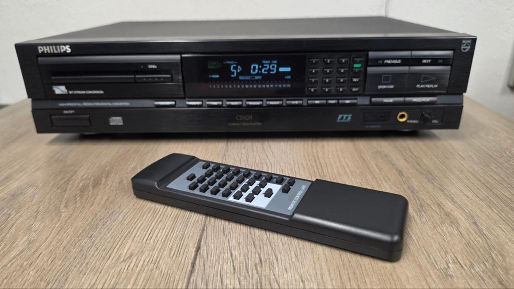 Philips CD624 – TOPklasse Bitstream CD-speler + Remote, Audio, Tv en Foto, Cd-spelers, Philips, Gebruikt, Info@philips.com, Ophalen of Verzenden