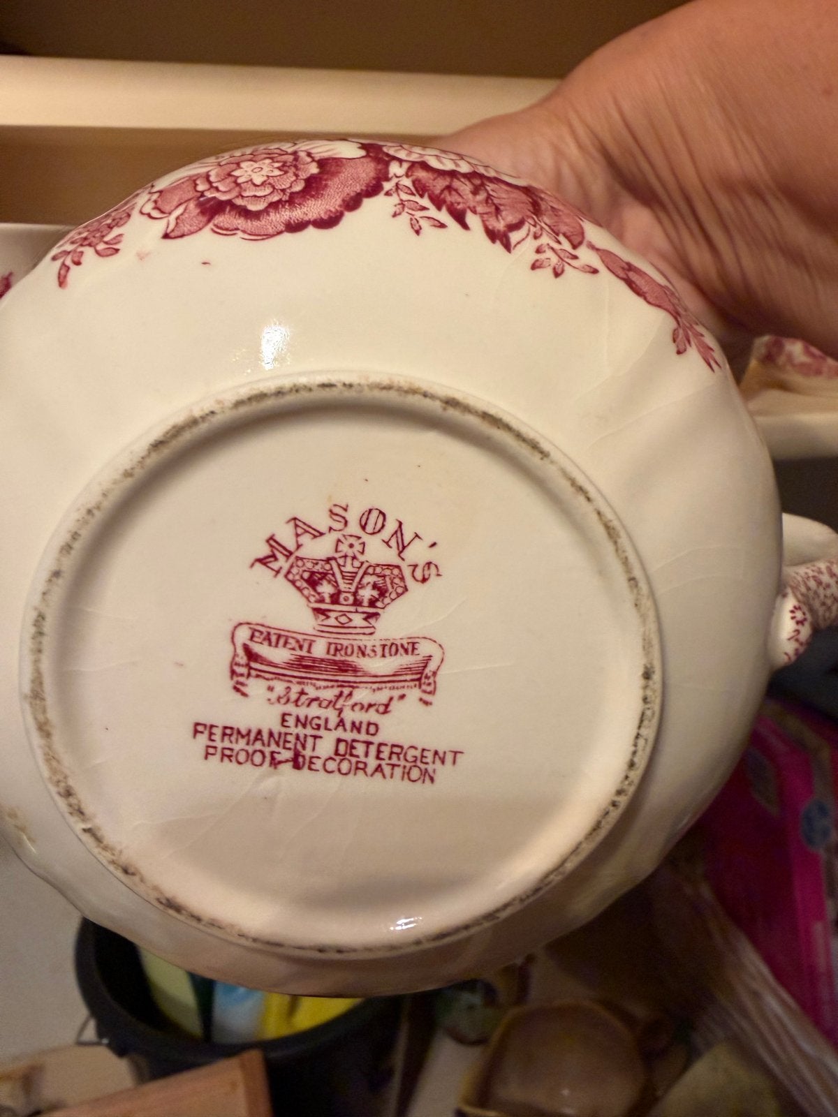 Mason's Ironstone Stratford servies - complete set, Ophalen