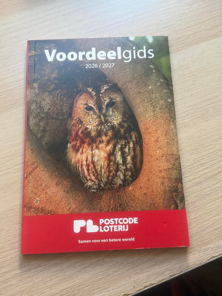 Voordeelgids Postcode Loterij 2026/2027, Ophalen, Zo goed als nieuw
