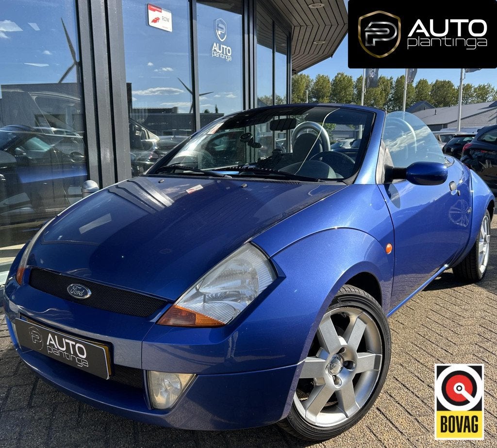 Ford Streetka 1.6 95PK | Uniek | Cabrio | Specialist in cabr, Auto's, Ford, Stof, Blauw, Bedrijf, Handgeschakeld