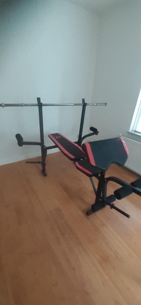 Halterbank, Ophalen of Verzenden, Zo goed als nieuw, Benen, Fitnessbank