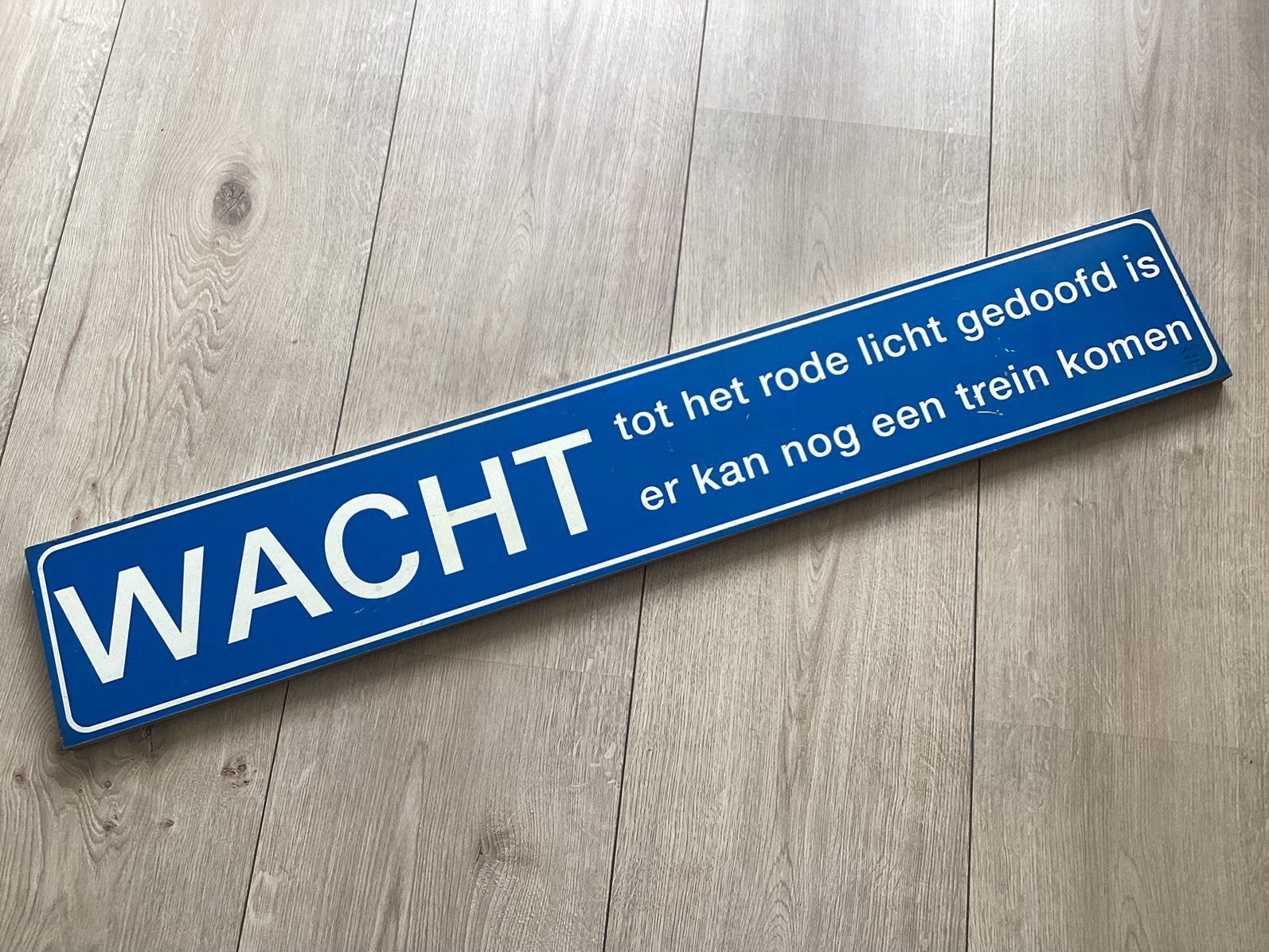 Bord NS spoorwegovergang, Ophalen, Zo goed als nieuw, Trein, Overige typen