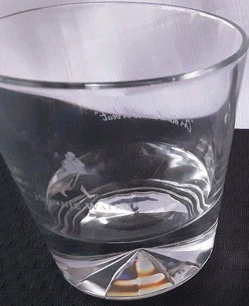 JOHNNIE WALKER kristallen bodem glas, Ophalen of Verzenden, Zo goed als nieuw, Borrel- of Shotglas