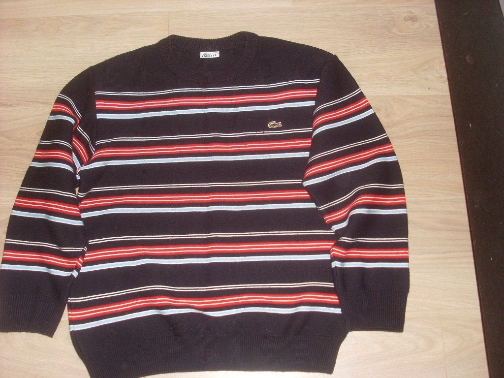 lacoste trui M gestreept, Verzenden, Zo goed als nieuw