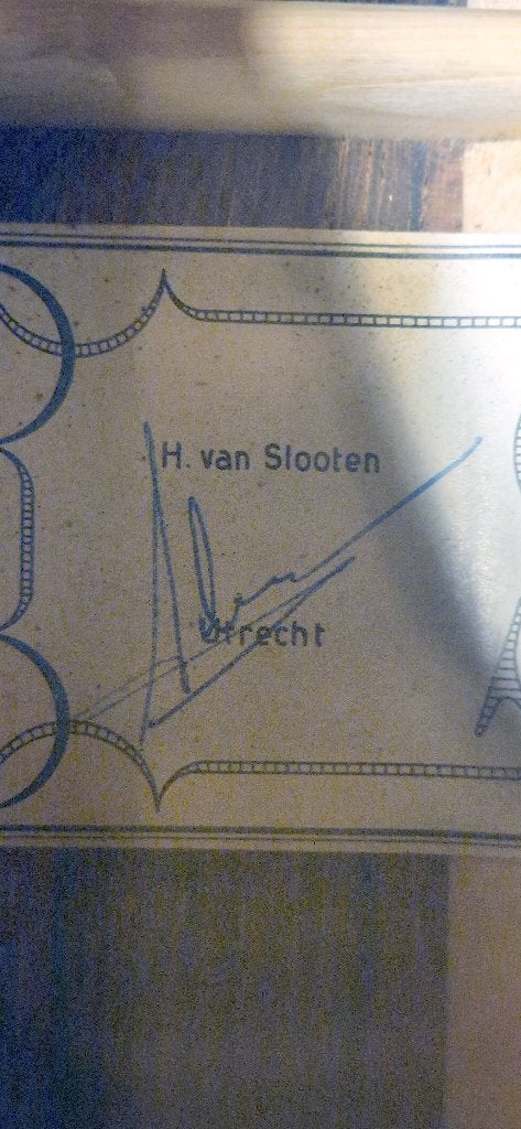 Handgebouwde klassieke gitaar H. van Slooten Utrecht 1965, Muziek en Instrumenten, Ophalen of Verzenden, Zo goed als nieuw, Klassieke of Spaanse gitaar