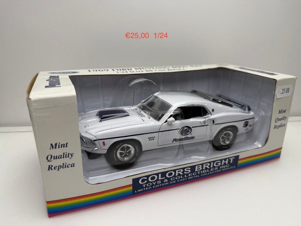 1969 Ford Mustang Boss 429 Pennzoil 1:24, Ophalen of Verzenden, Gebruikt, Auto's