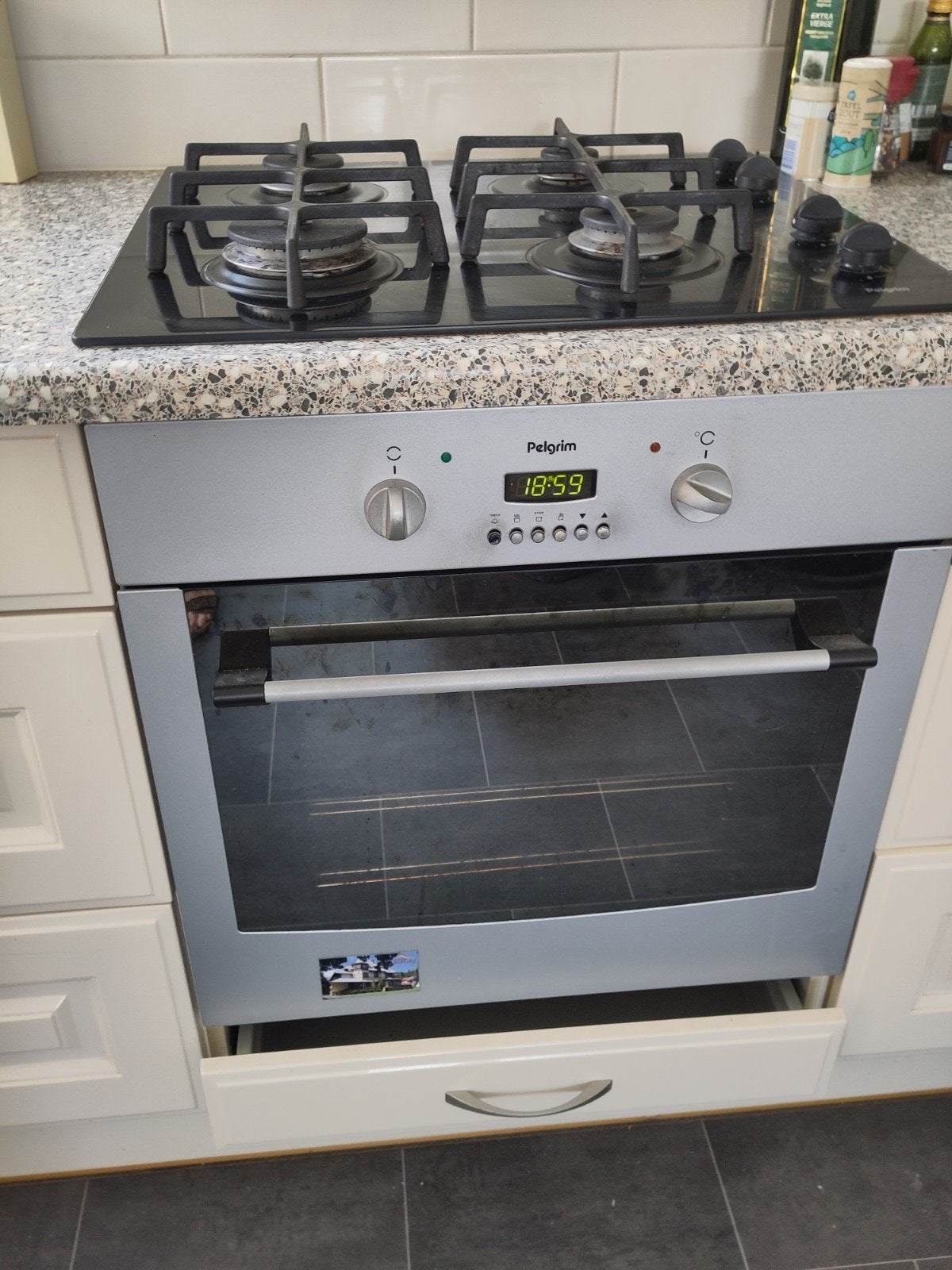 Pelgrim oven en gasfornuis, Ophalen, Gebruikt, 4 kookzones, Gas