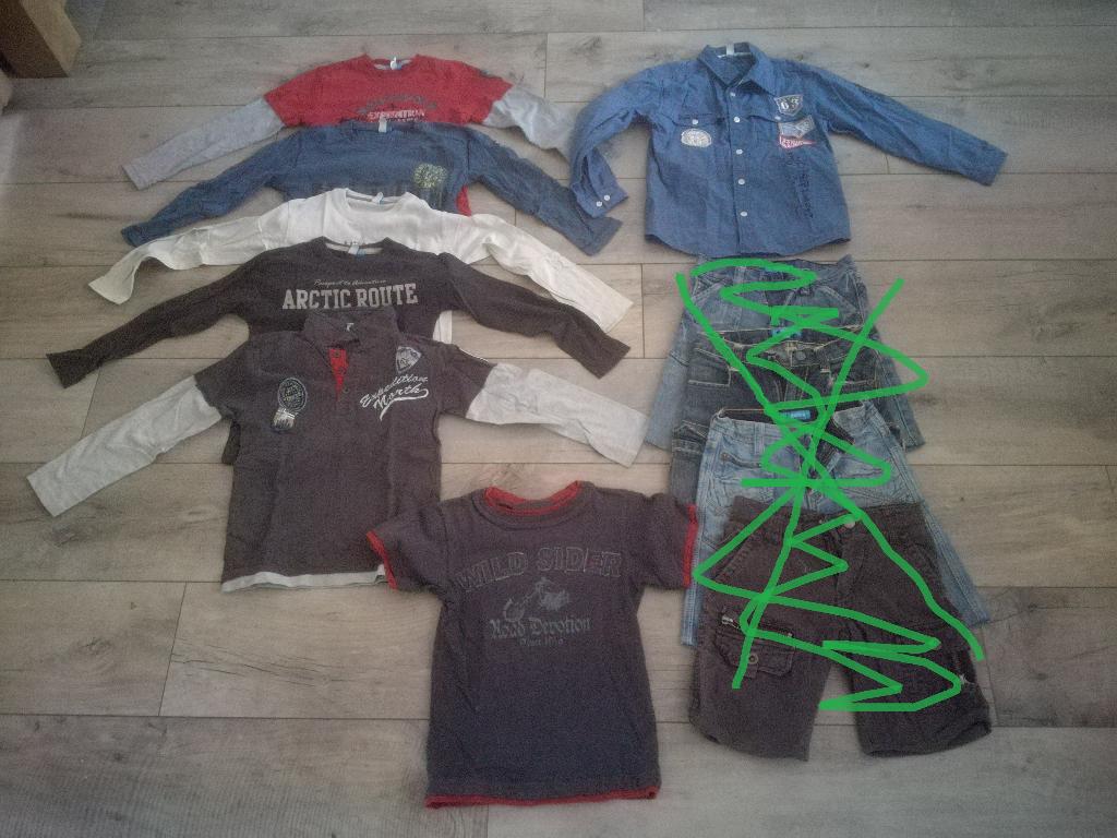 Kleding pakket bundel shirts jongen maat 122, Ophalen of Verzenden, Gebruikt, Maat 116