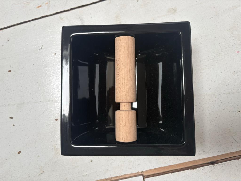 Handgemaakte Inbouw Toiletrolhouder - jaren 30, Huis en Inrichting, Ophalen of Verzenden, Nieuw, Zwart, Overige typen