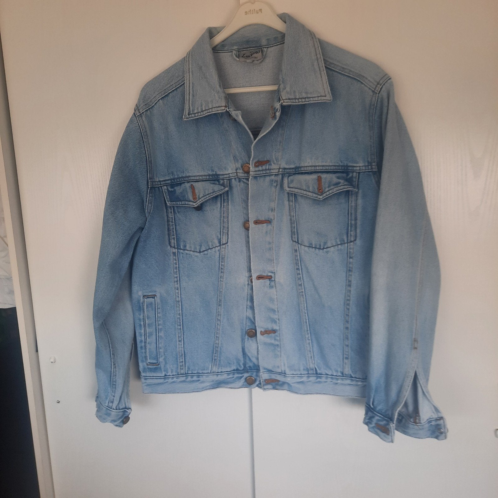 Mooi Vintage Spijkerjack Dames, Ophalen of Verzenden, Zo goed als nieuw, Maat 38/40 (M), Blauw