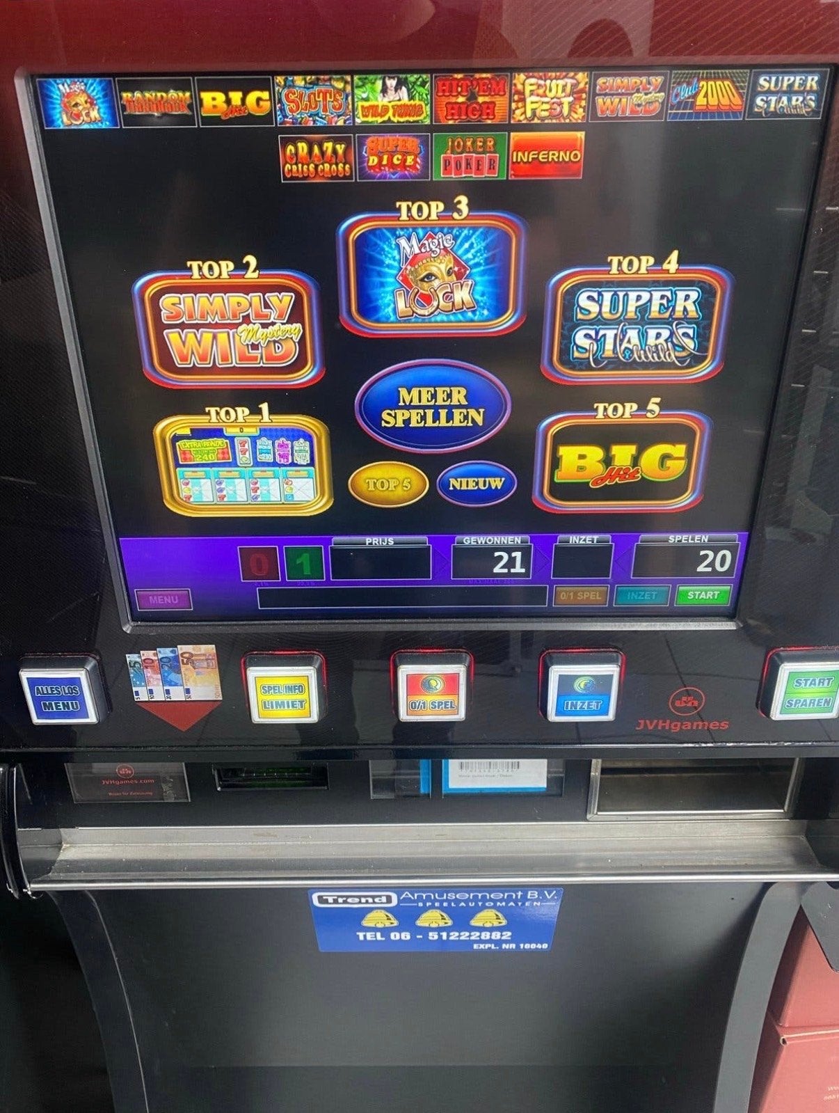 Gokkast / Fruitautomaat - Master Games Ultra, Euro, Ophalen, Gebruikt, Met sleutels