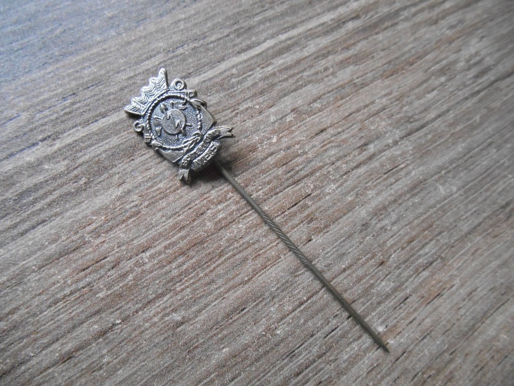 Marine Scite et Cito VBS insigne zilverkleurig LEZEN, Ophalen of Verzenden, Marine, Nederland, Overige typen