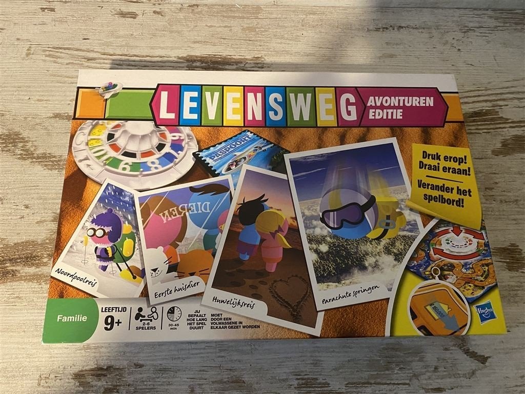 Levensweg avonturen editie [s689], Hobby en Vrije tijd, Gezelschapsspellen | Bordspellen, Verzenden, Zo goed als nieuw