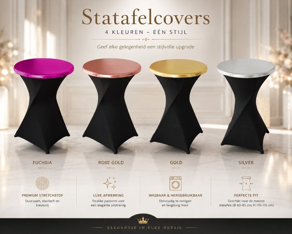 Statafel cover, chique bovenkant voor uw statafel. NIEUW!!, Ophalen of Verzenden, Nieuw