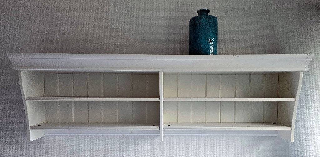 Landelijk wandrek/boekenrek met opstaande rand, 152 x 47 cm, Ophalen, Gebruikt