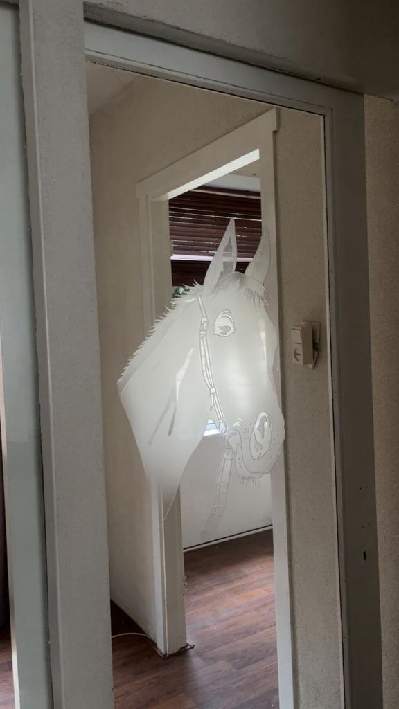 Deur met paard, Ophalen, Gebruikt, 80 tot 100 cm, Binnendeur