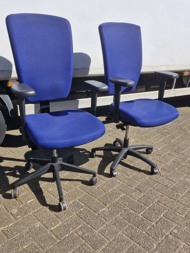 Schaffenburg Bureaustoel NPR 1813 Plus hoge rugleuning, Schaffenburg Office Furniture B.V., Blauw, Frontoffice@schaffenburg.nl