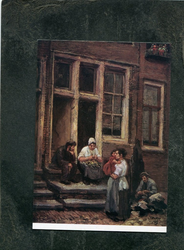 Ansicht Gerard Staller - Een praatje maken in de Uilenburger, Verzenden, 1980 tot heden, Ongelopen