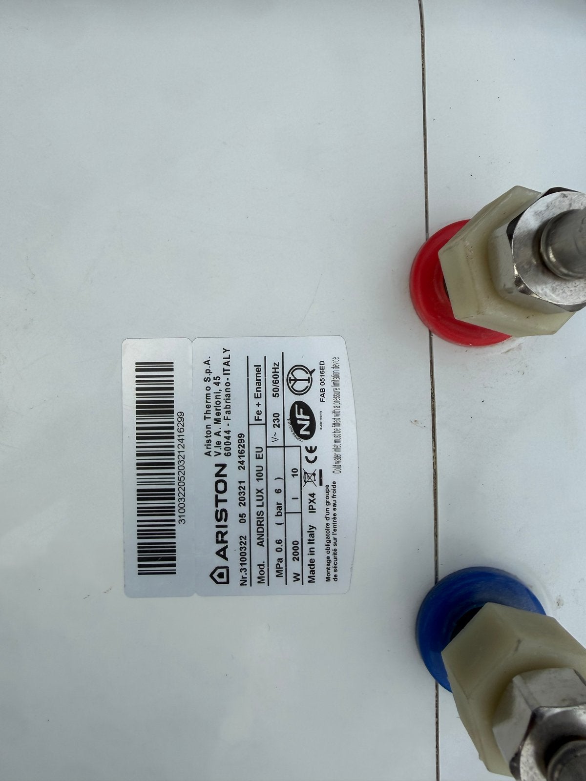 Ariston Andris Lux 10U EU Boiler - Zo goed als nieuw, Ophalen, Boiler, Zo goed als nieuw, Minder dan 20 liter