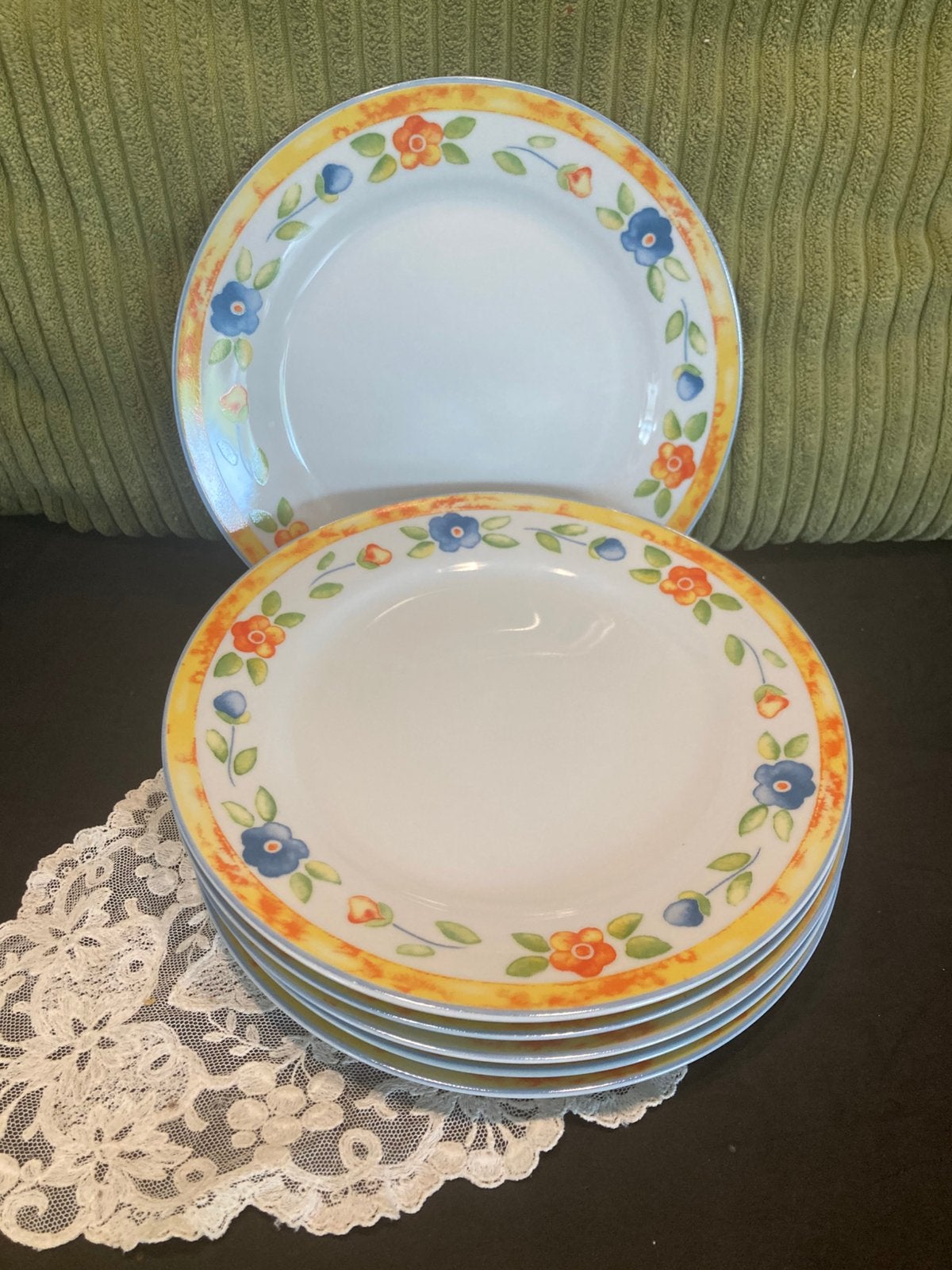 Vrolijke zomerbordjes (230626), Huis en Inrichting, Keuken | Servies, Ophalen of Verzenden, Zo goed als nieuw, Bord(en), Overige stijlen