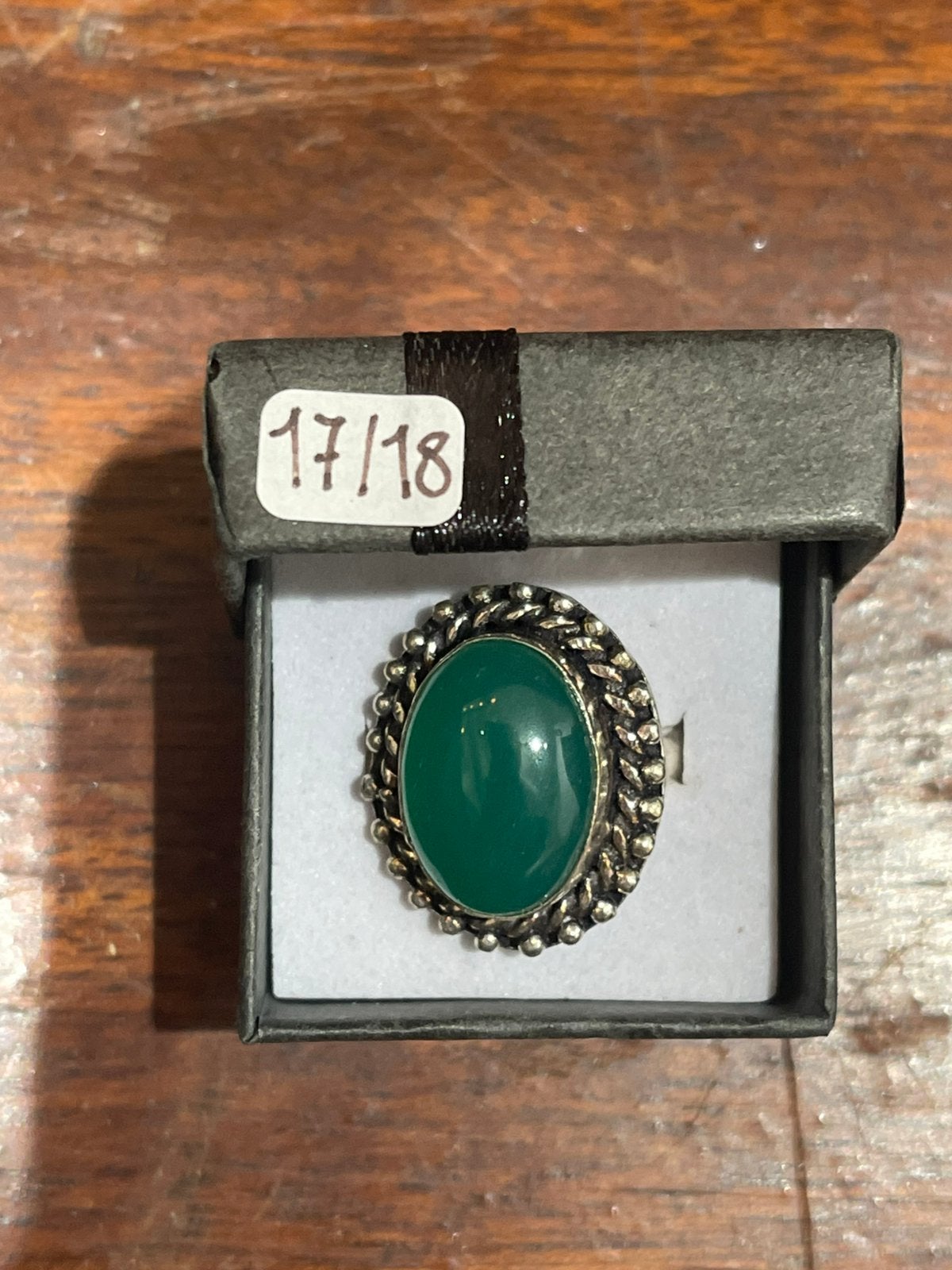 Ring jade maat 17/18, Ophalen of Verzenden, Zo goed als nieuw, Overige materialen