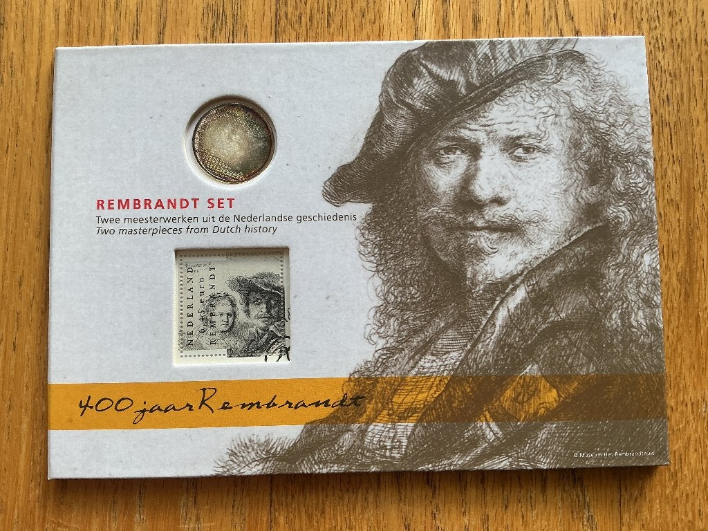 Rembrandset zilveren munt, Verzenden, Zilver, Euro's, Koningin Wilhelmina