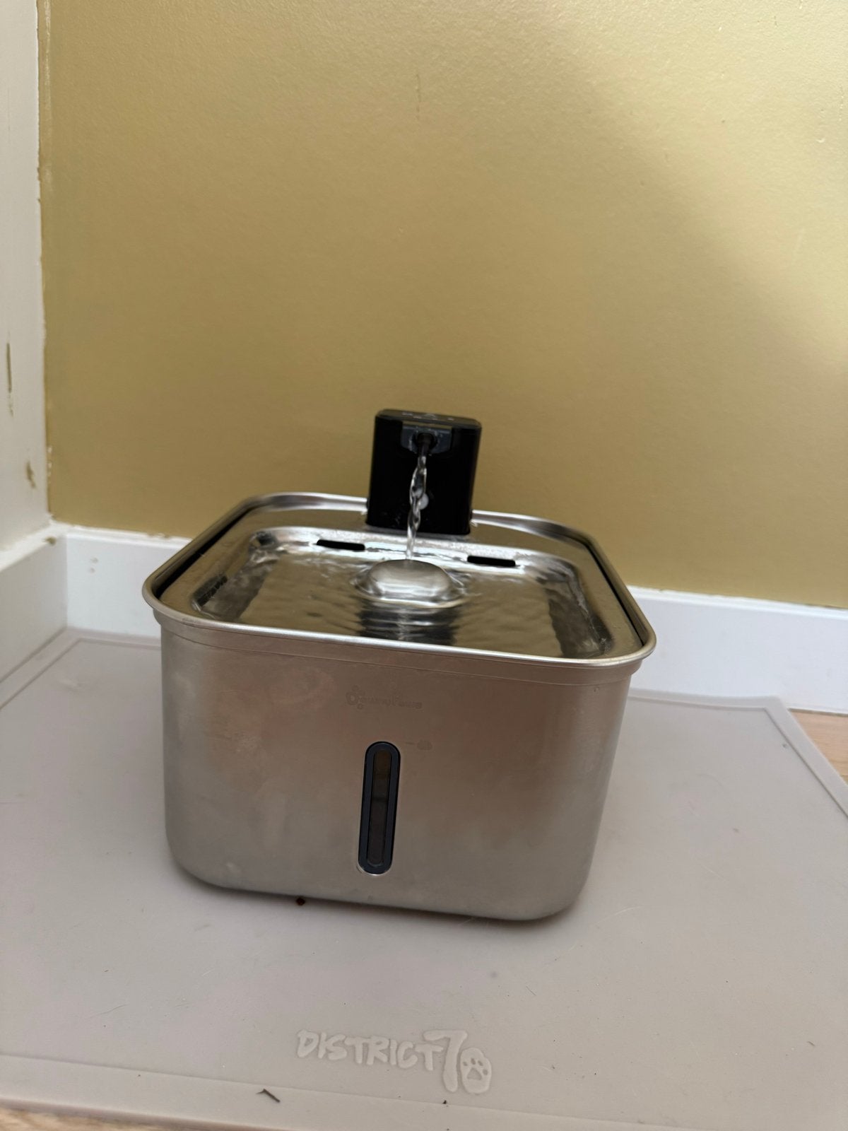 RVS drinkfontein Downy Paws, Ophalen of Verzenden, Automatisch, Zo goed als nieuw