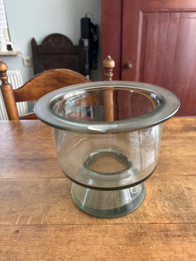Vintage glazen laboratorium pot - Ideaal voor boeketten, Antiek en Kunst, Ophalen of Verzenden