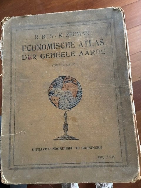Antiquarische Bosatlas, Boeken, R. Bos en K. Zeeman, Overige onderwerpen, Ophalen, Gelezen