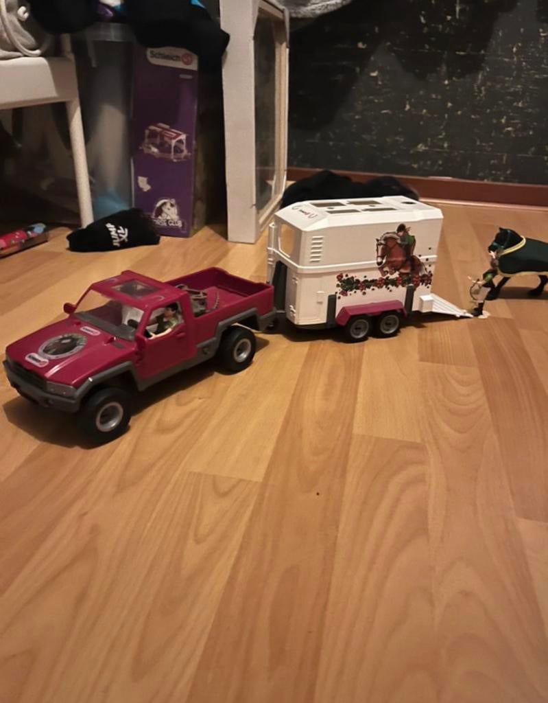 Schleich trailer, Ophalen of Verzenden, Zo goed als nieuw