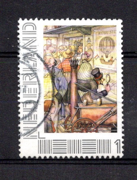 gestempelde zegel. Persoonlijke: anton pieck, Ophalen of Verzenden, Na 1940, Gestempeld