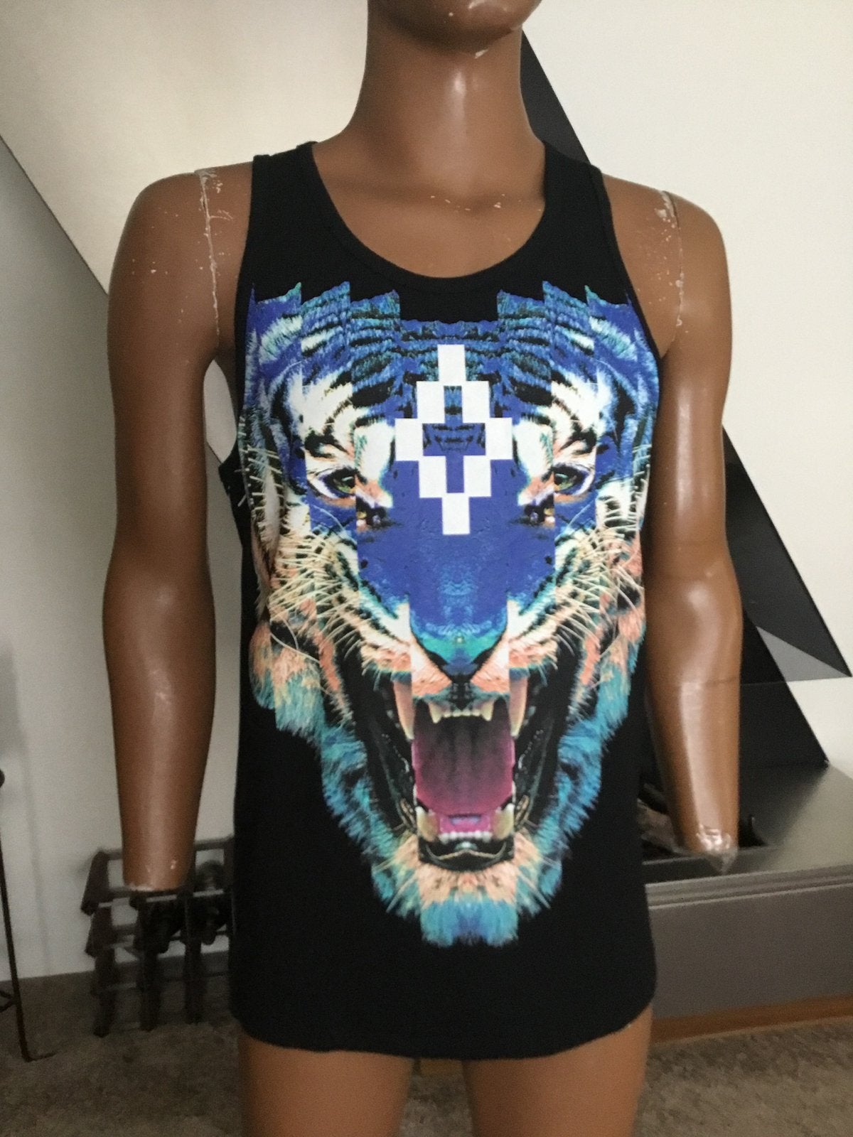 Marcelo Burlon tanktop maat S origineel zgan, Zwart, Ophalen of Verzenden, Zo goed als nieuw, Marcelo Burlon