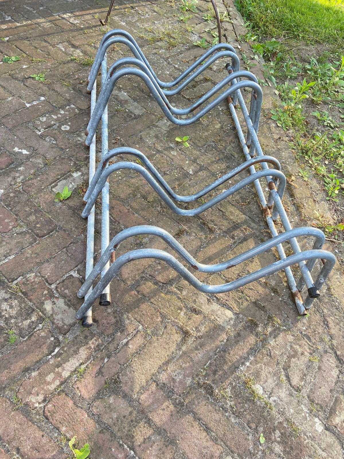 Fietsenrek voor 4 fietsen, Ophalen, Gebruikt