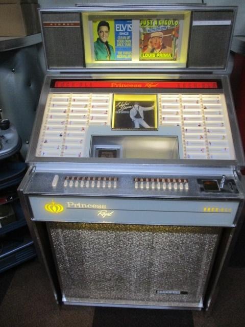 rock -ola prinsess  royal 100 sel 1964 vol plaatjes, Verzamelen, Automaten | Jukeboxen, Ophalen, Gebruikt, 1960 tot 1970, Rock Ola