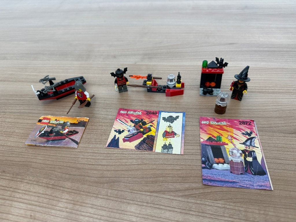 Lego Castle sets 1752 2848 2872 uit 1996 en 1997, Compleet, Lego, Ophalen of Verzenden, Zo goed als nieuw
