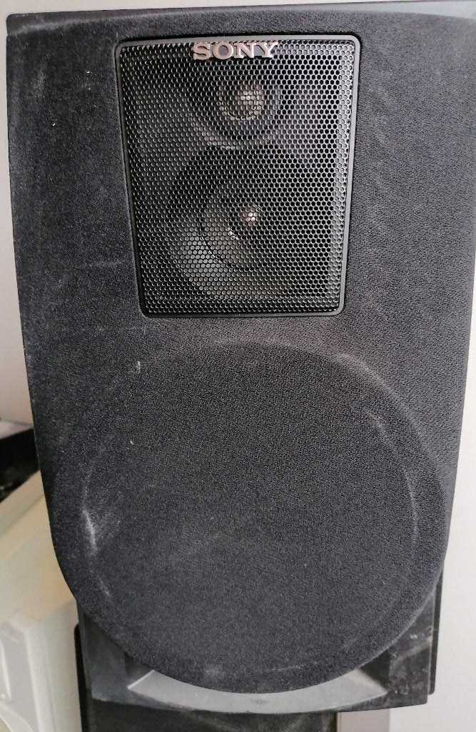 Luidspreker boxen Sony en Jamo, 80 Watt, 4 Ohm, Gebruikt, Speakerset, Ophalen of Verzenden, 60 tot 120 watt