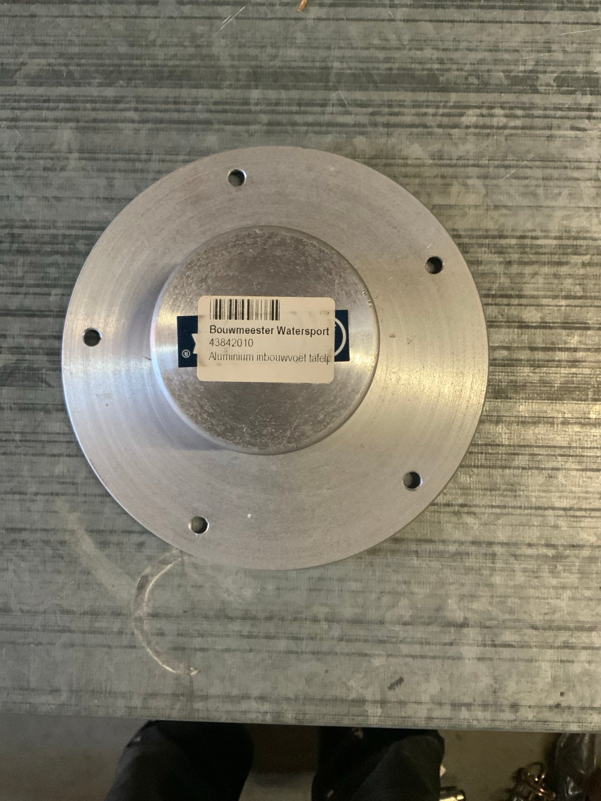 Aluminium inbouwvoet tafel - Bouwmeester Watersport, Ophalen of Verzenden, Nieuw, Overige typen
