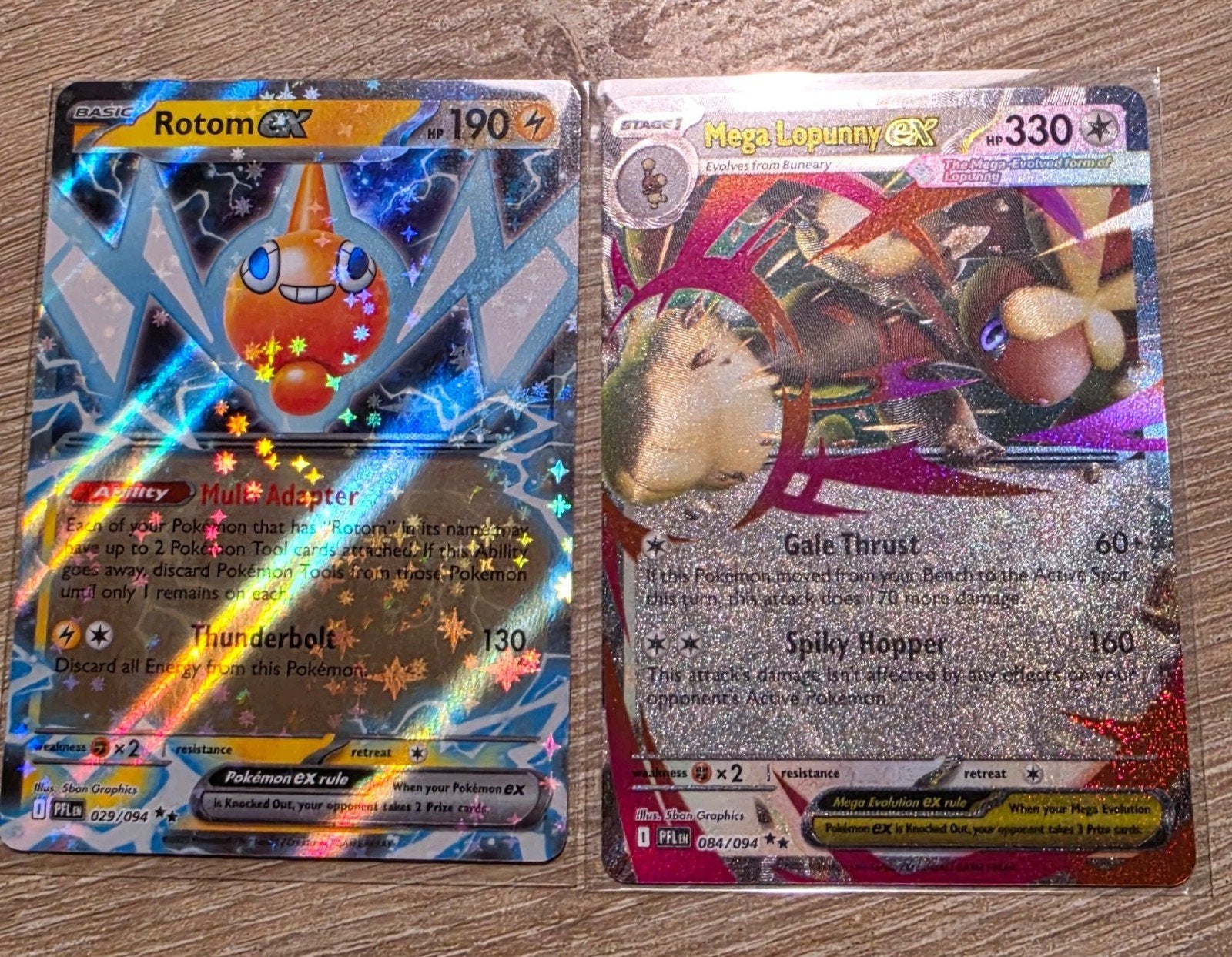 Rotom ex 029 , mega lopunny ex 084 Phantasmal Flames, Ophalen of Verzenden