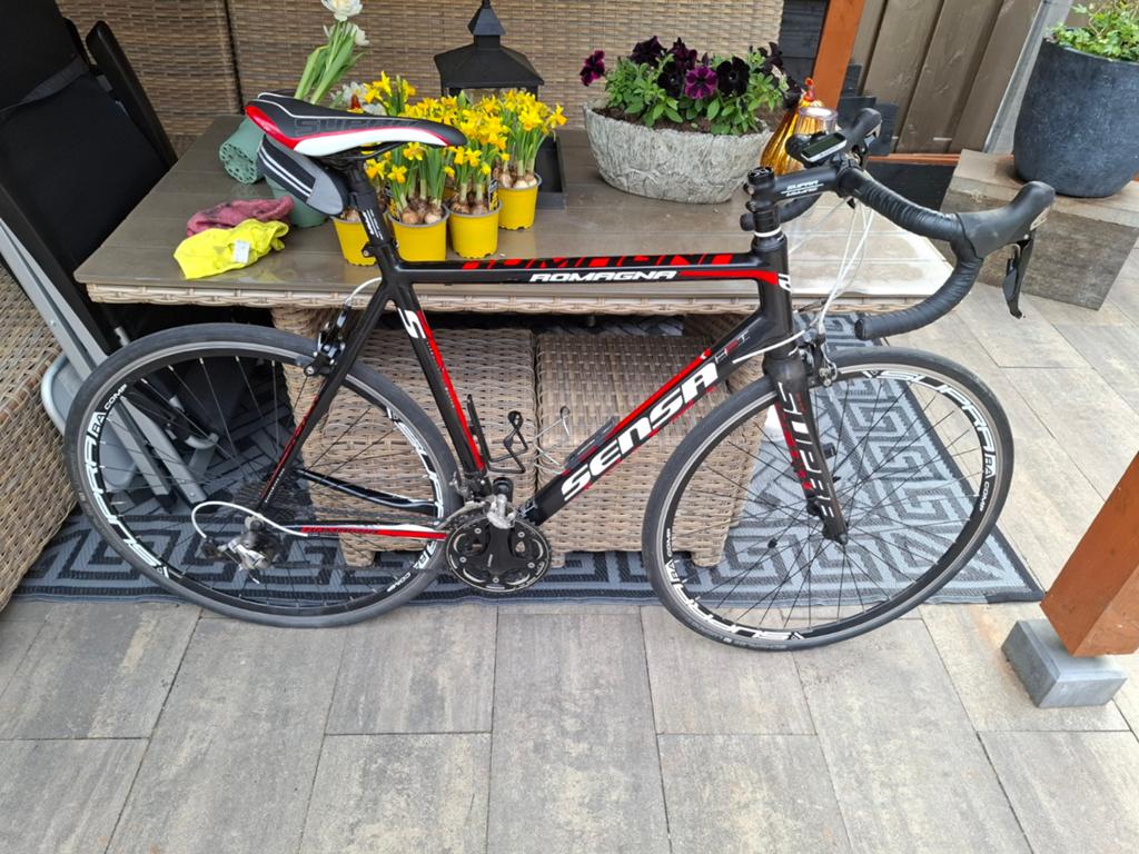 Mooie Sensa Romagna Racefiets, Fietsen en Brommers, Fietsen | Racefietsen, Overige merken, Heren, Ophalen of Verzenden, Meer dan 20 versnellingen