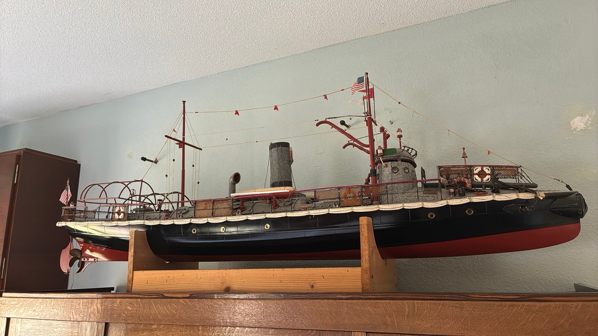 Gedetailleerd scheepsmodel - Historisch stoomschip, Ophalen, Gebruikt, Groter dan 1:32, Overige merken