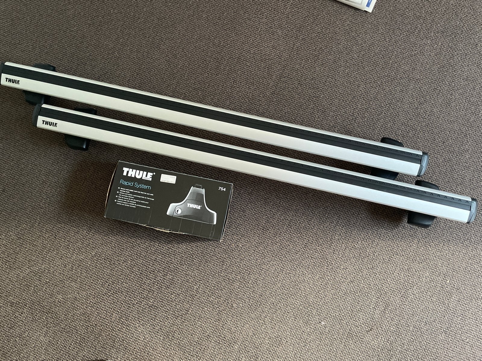 Thule Rapid System 754 dakdragerset, Auto diversen, Dakdragers, Ophalen, Zo goed als nieuw