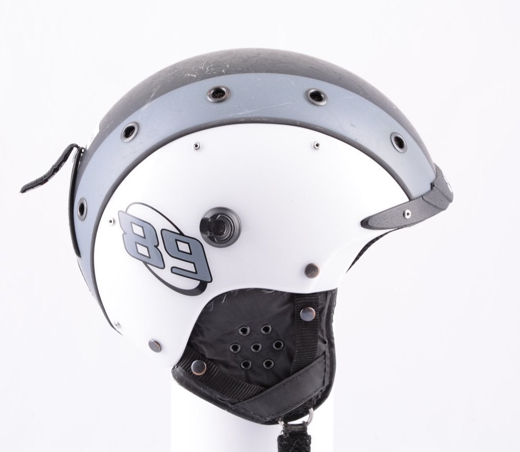 52 53 54 kinder ski helm CASCO MINI PRO 89 white/grey/black, Overige merken, Gebruikt, Verzenden, Overige typen
