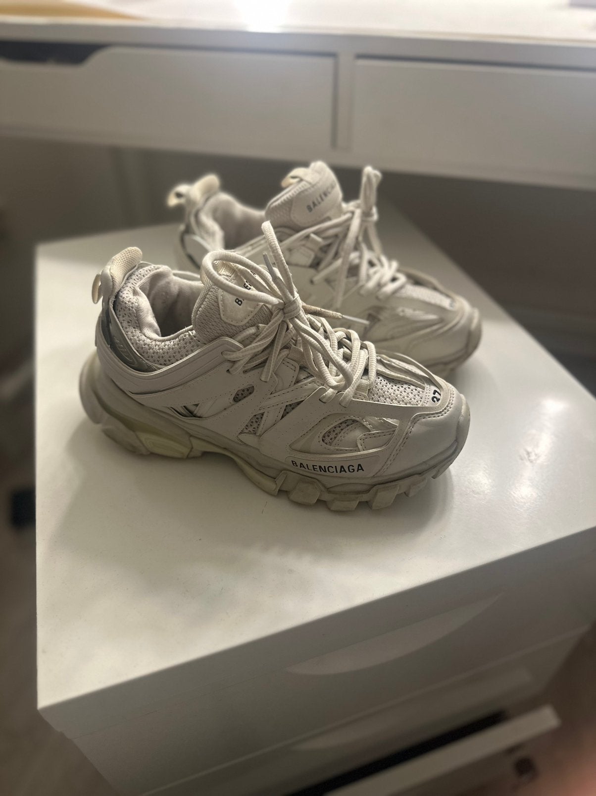 Balenciaga track, Wit, Ophalen of Verzenden, Sneakers of Gympen, Zo goed als nieuw