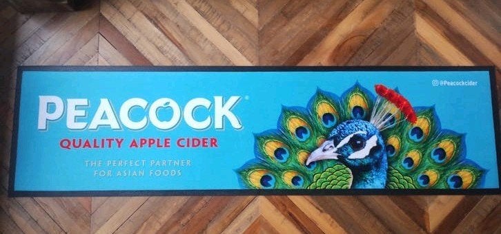 Peacock Apple Cider bier barmat, Ophalen of Verzenden, Nieuw, Overige typen, Overige merken