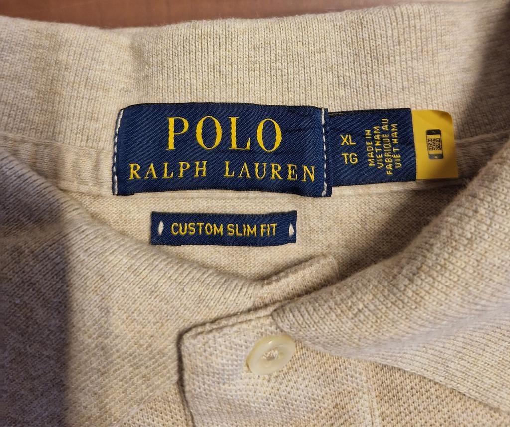 Vintage Ralph Lauren polo shirt, Kleding | Heren, Polo's, Ophalen of Verzenden, Zo goed als nieuw, Beige, Polo Ralph Lauren