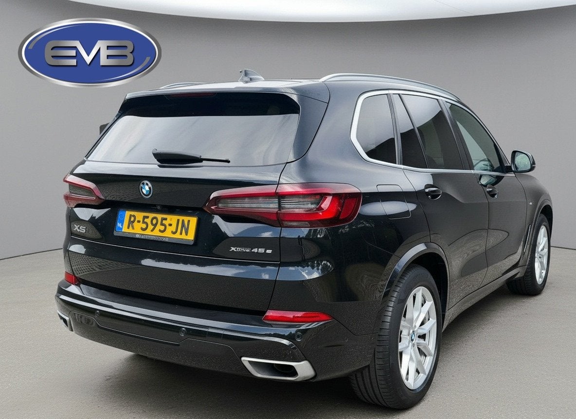 BMW X5 XDrive45e High Executive, luchtvering luxe lederen in, Auto's, Gebruikt, Zwart, Vierwielaandrijving, Hybride Elektrisch/Benzine