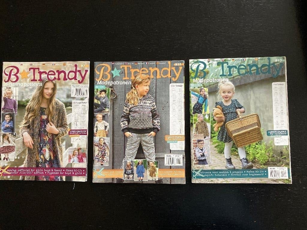 B Trendy Modepatronen - Nummers 7, 11, 12 (Kinderkleding), Overige merken, Overige typen, Kind, Verzenden