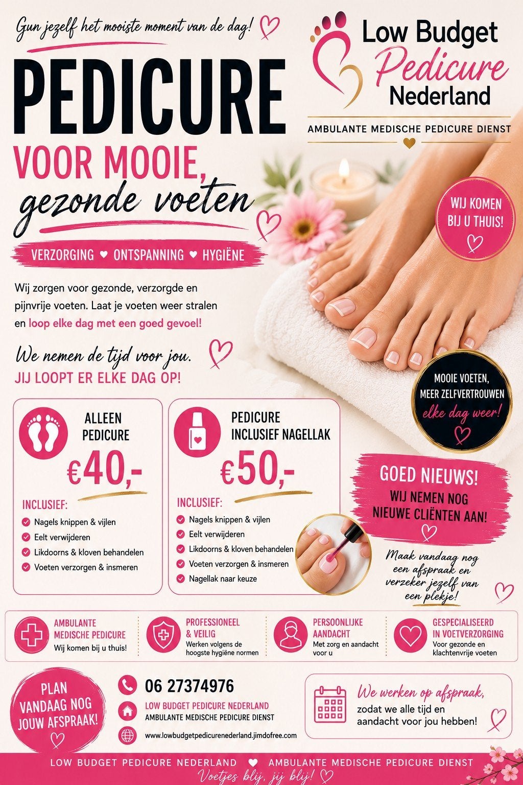 Professionele Medische Pedicure, Ophalen of Verzenden