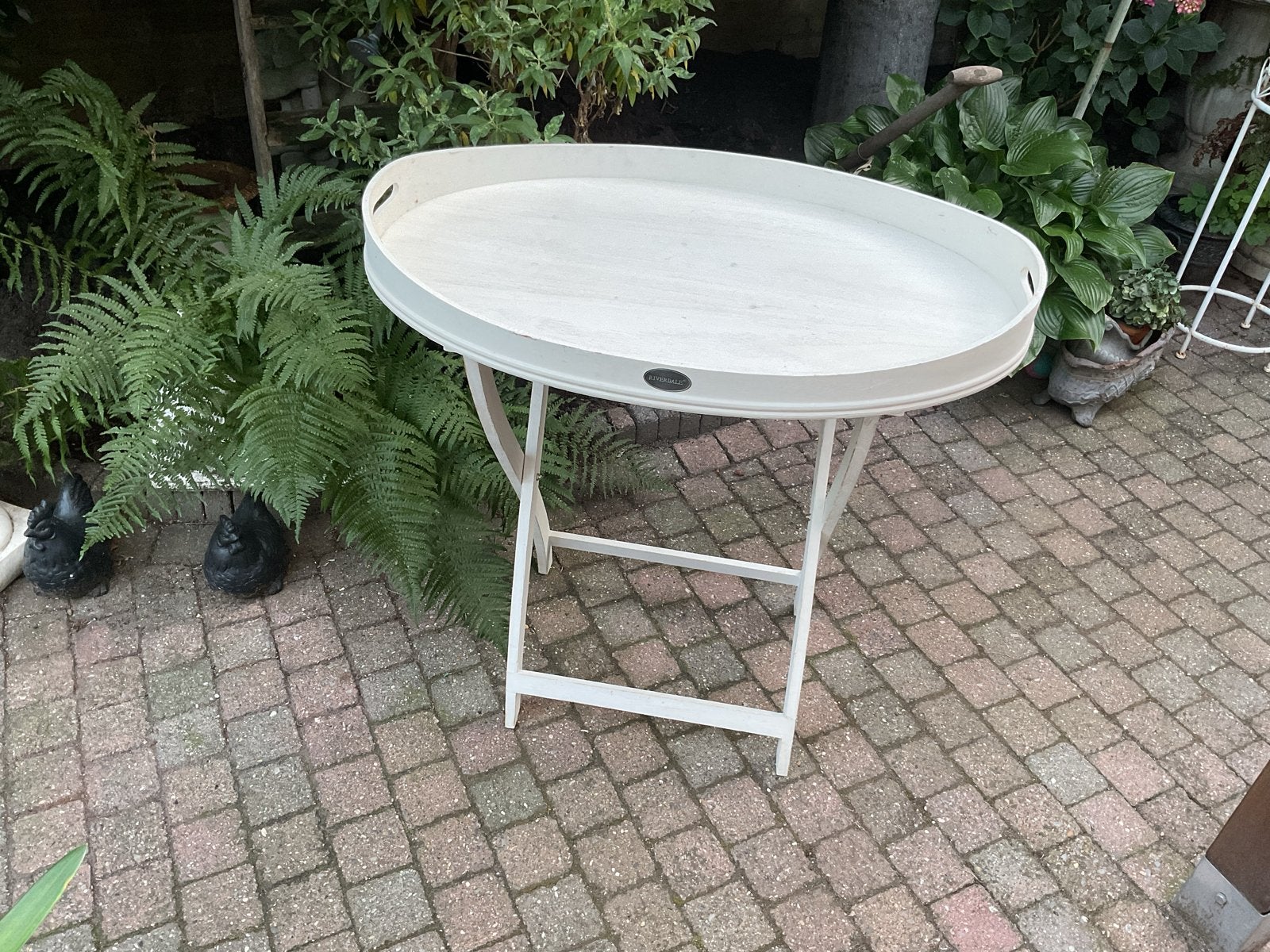 Riverdale Butler Tray Imperial White 81cm, Ophalen, Zo goed als nieuw, 75 cm of meer, Hout