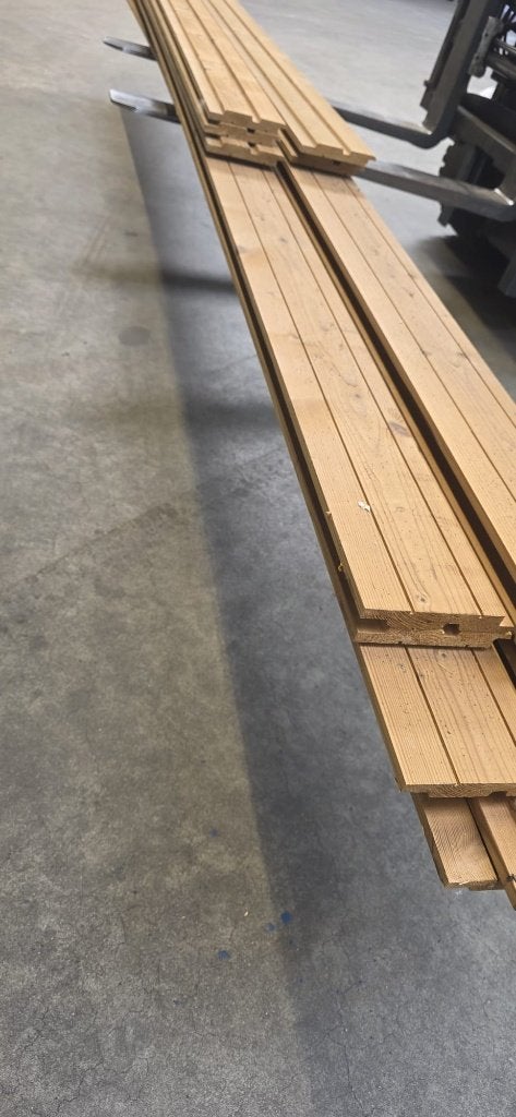 Thermisch gemodificeerd Vuren ca. 7,5m2, Ophalen, Minder dan 25 mm, Nieuw, Plank